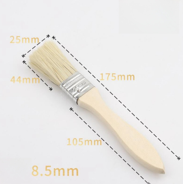 Customized paint brushes wall professional wooden natural fiber paint brush handle