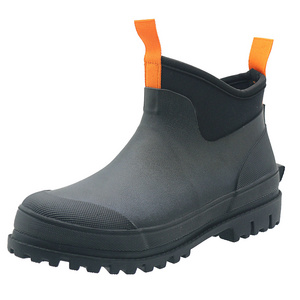 Men's Waterproof Neoprene Rain Boot Slip On Women Ankle Boot