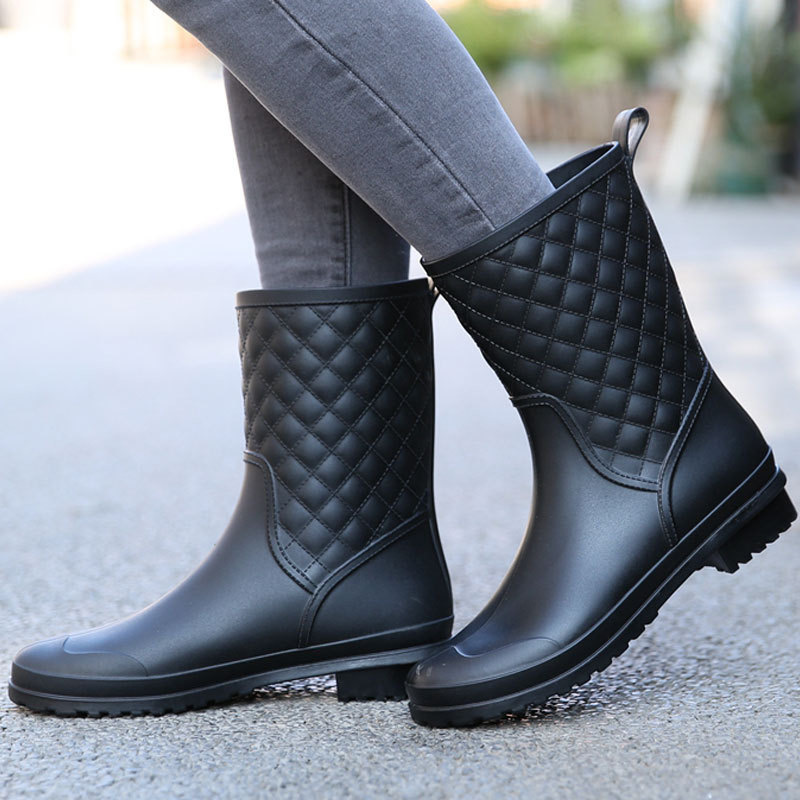 High Quality Custom Chemical Resistant Anti-Slip Plastic Injection Waterproof Pvc Rain Boots Woman