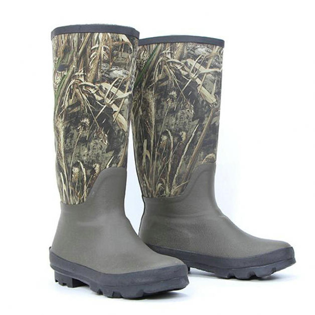 Outdoor camouflage rain boots hunting boots waterproof fishing wear resistant high rubber boots for Men