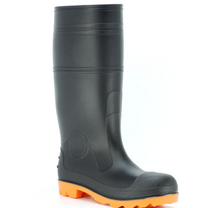 Wholesale Fashion Industry Comfortable Waterproof Gumboots Safety Men Clear Pvc Rain Boots