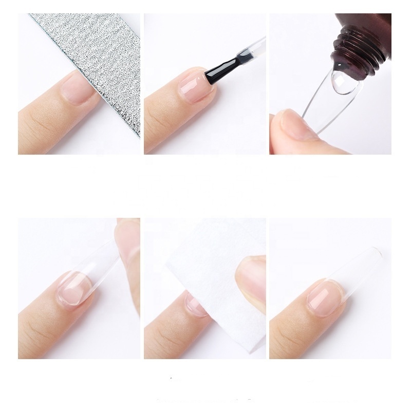 Free Logo 20g Long Lasting Nail Tips Glue Gel/Super Strong Adhesive Gel Solid Gel Glue for Press on Nail Tips