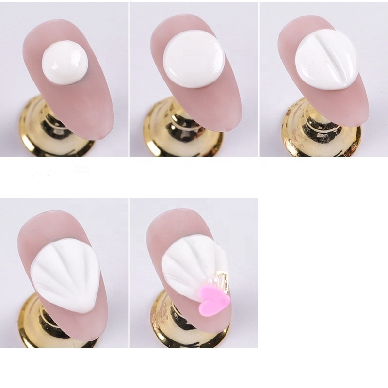 8ml PVC Nail Soft Gel 3D Non-stick Hand Solid DIY Clay Crystal Soft Glue Carving Model UV Glue