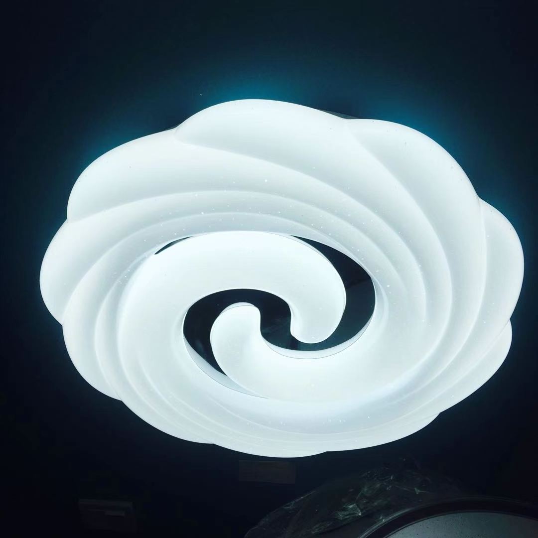 Spiral-shaped modern high quality creative soft light simple ceiling light basement inside house