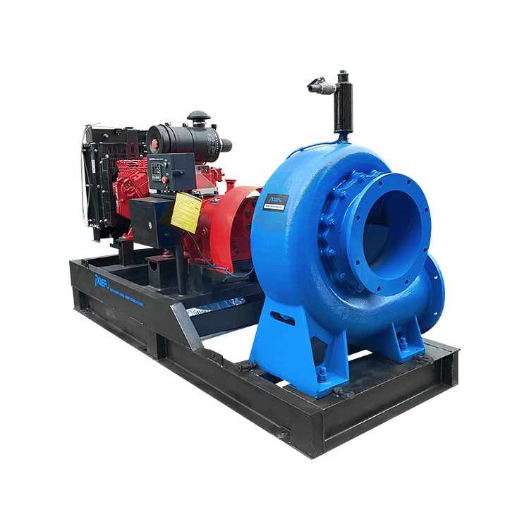 5000m3/h high volume mixed flow pump diesel engine driven pump set