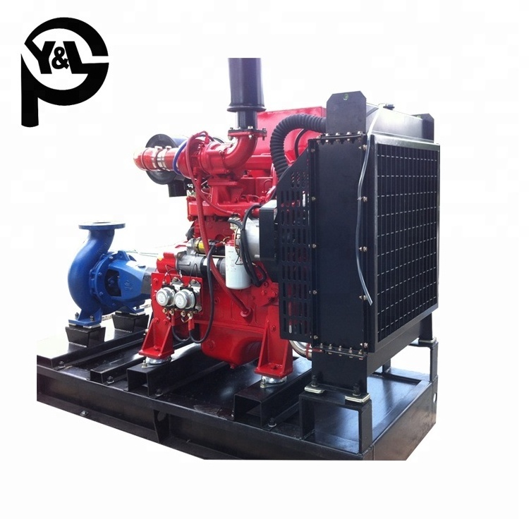 End suction centrifugal portable vacuum pump with trailer