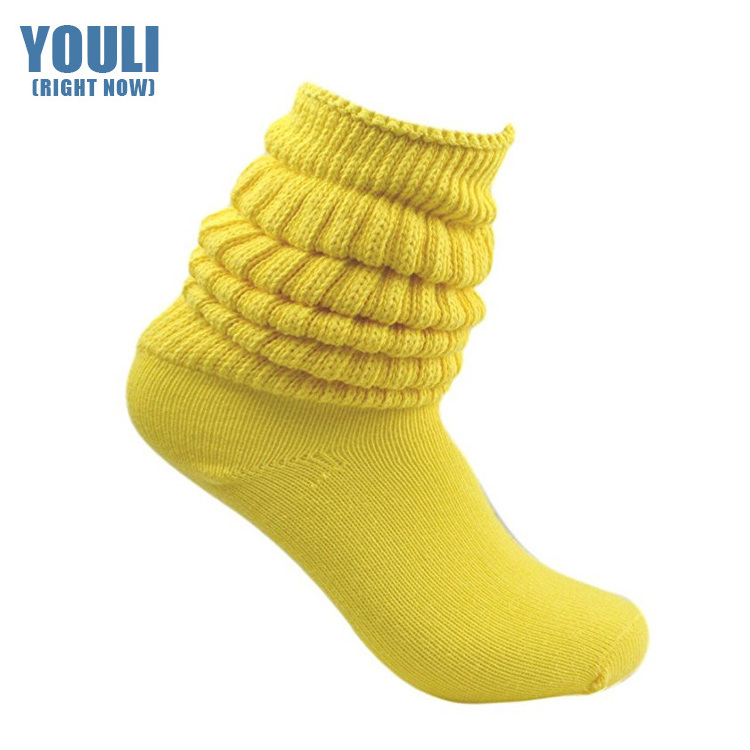 Winter colourful socks women thicYLk warm slouch socks