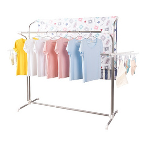 Versatile free standing towel rack hanging clothes  tier drying rack clothes