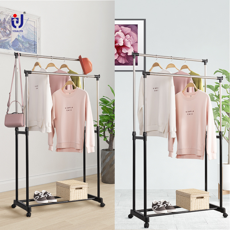 Over Door Airer Space Saving Cloth Drying Rack 2-tier Folding Indoor Air-drying Clothing Tower Hanger