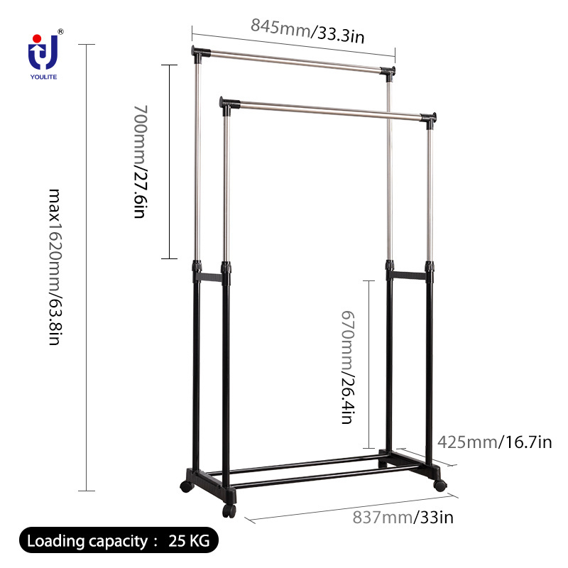 Over Door Airer Space Saving Cloth Drying Rack 2-tier Folding Indoor Air-drying Clothing Tower Hanger