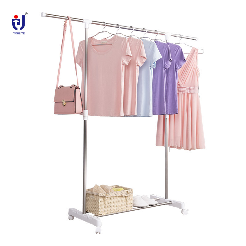 Entryway Free Standing Garment Rack metal coat rack With  tiers Shoe Storage Bench