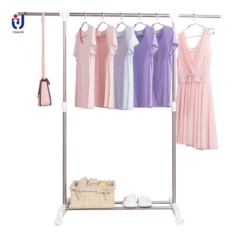 Entryway Free Standing Garment Rack metal coat rack With  tiers Shoe Storage Bench