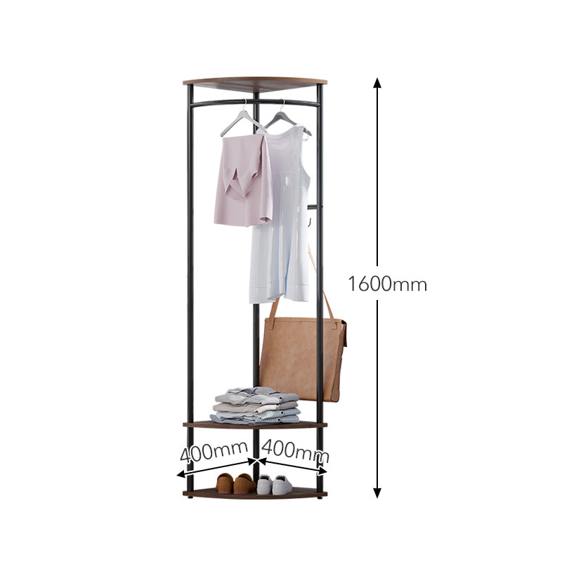 Freestanding Clothes Rack Shoes Shelf Organizer for Home Office Bedroom with Shoe Bench Entryway Coat Rack