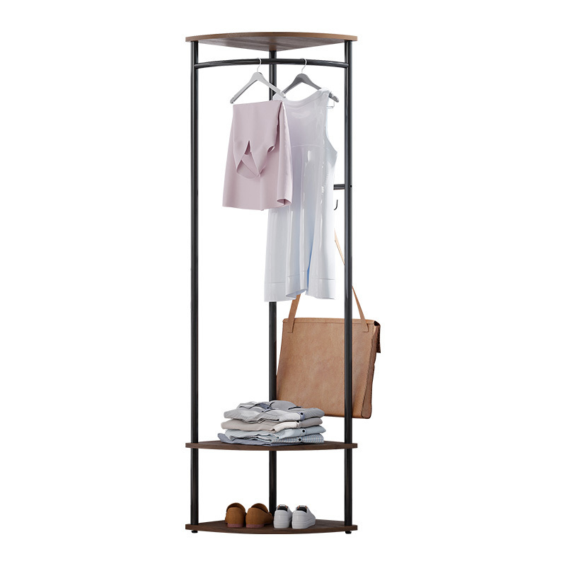 Freestanding Clothes Rack Shoes Shelf Organizer for Home Office Bedroom with Shoe Bench Entryway Coat Rack