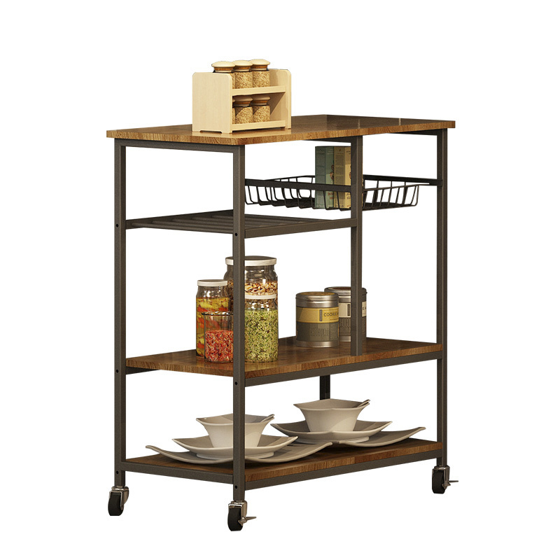 3-Tier Wire Shelving Storage 3 Shelves Unit Metal Rack Kitchen Storage Rack With Wheels