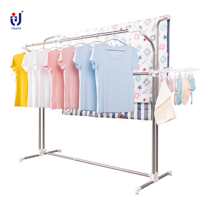 Versatile free standing towel rack hanging clothes  tier drying rack clothes