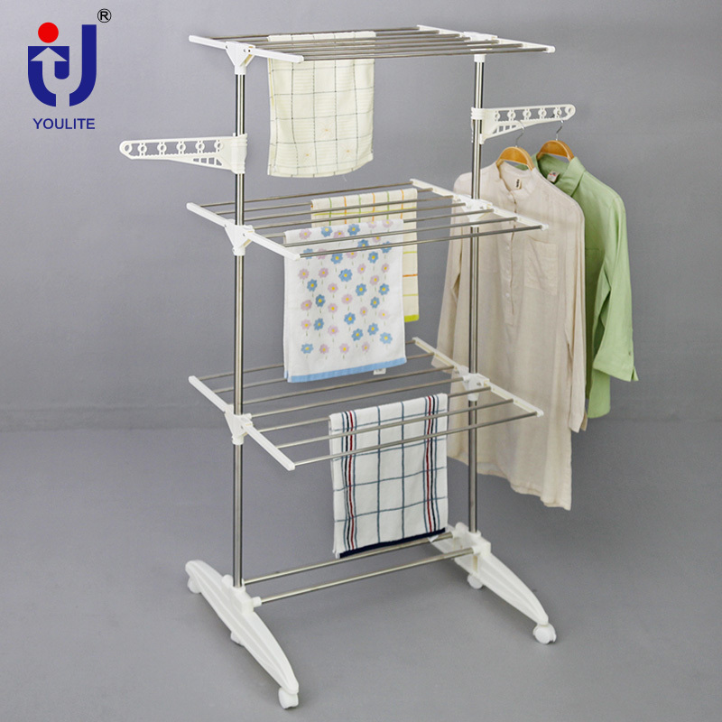 Portable aluminium laundry rack for drying clothes