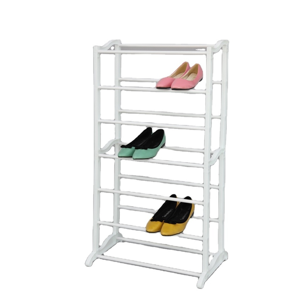 tall plastic storage 50 pair shoe rack shelf