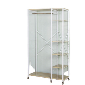 2x4 Layer 2 Tier Fabric Parts Stainless Steel Storage Shoe Rack