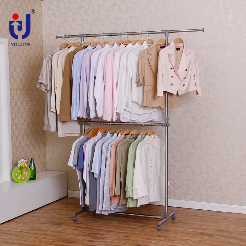 Clothes drying coat rack closet shoe storage