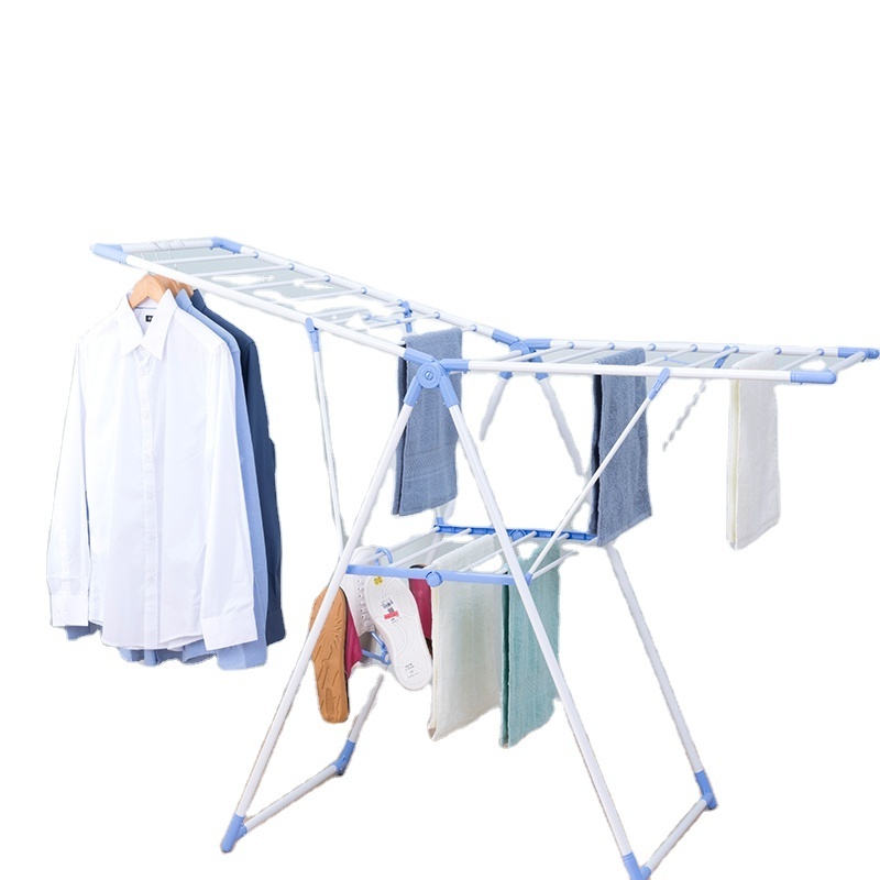 Tall hanging simple clothes clothing shelves store garment racks