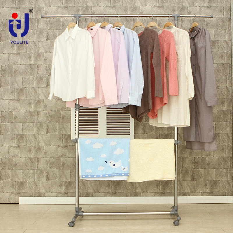 Cloth hanger stand online accordion adjustable width clothes drying rack rail