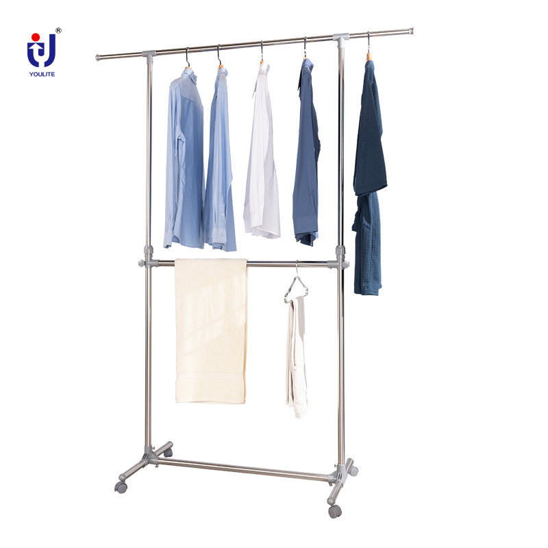 YOULITE clothing store and shelves rolling laundry rack for clothes bedroom