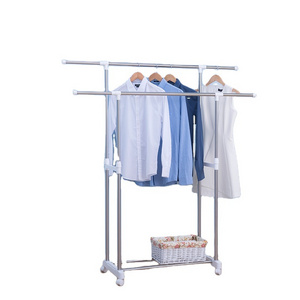 Large clothes rail hanging shelves covered garment rack on wheels