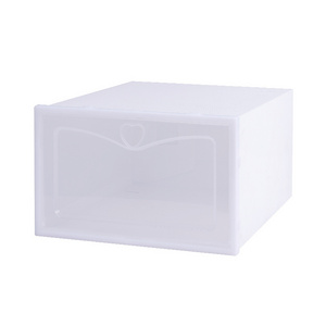 Custom White Mens Sandal Shoe Storage Boxes Cardboard Led With Drawstrings