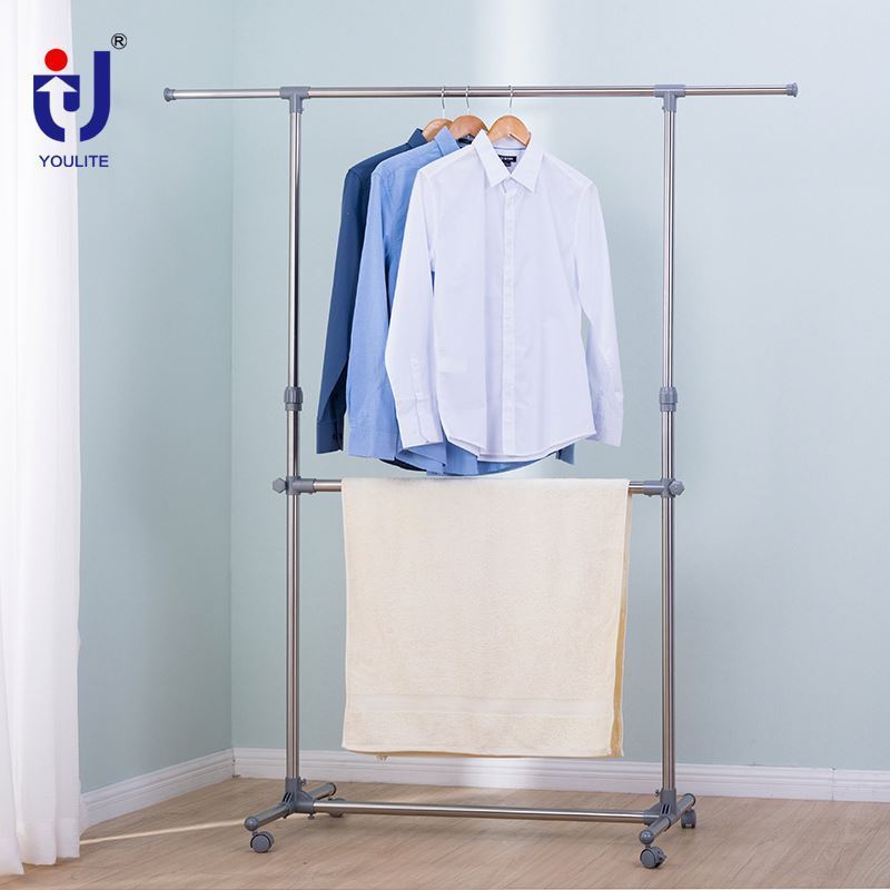 Charming Clothesline Folding Commercial Garment Rack