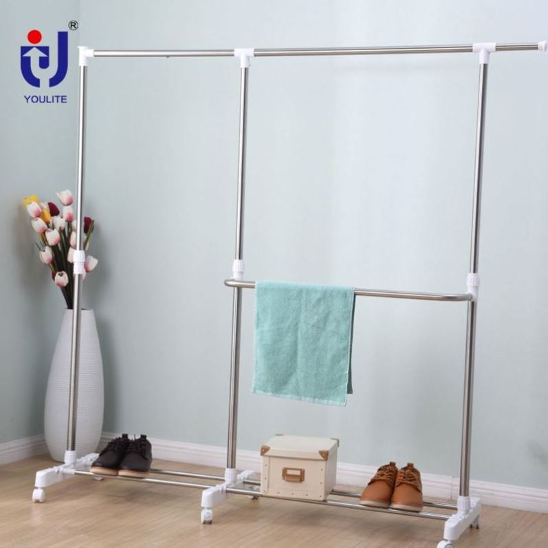 Metal Material Metal Hanging Clothes Hanger Storage Rack