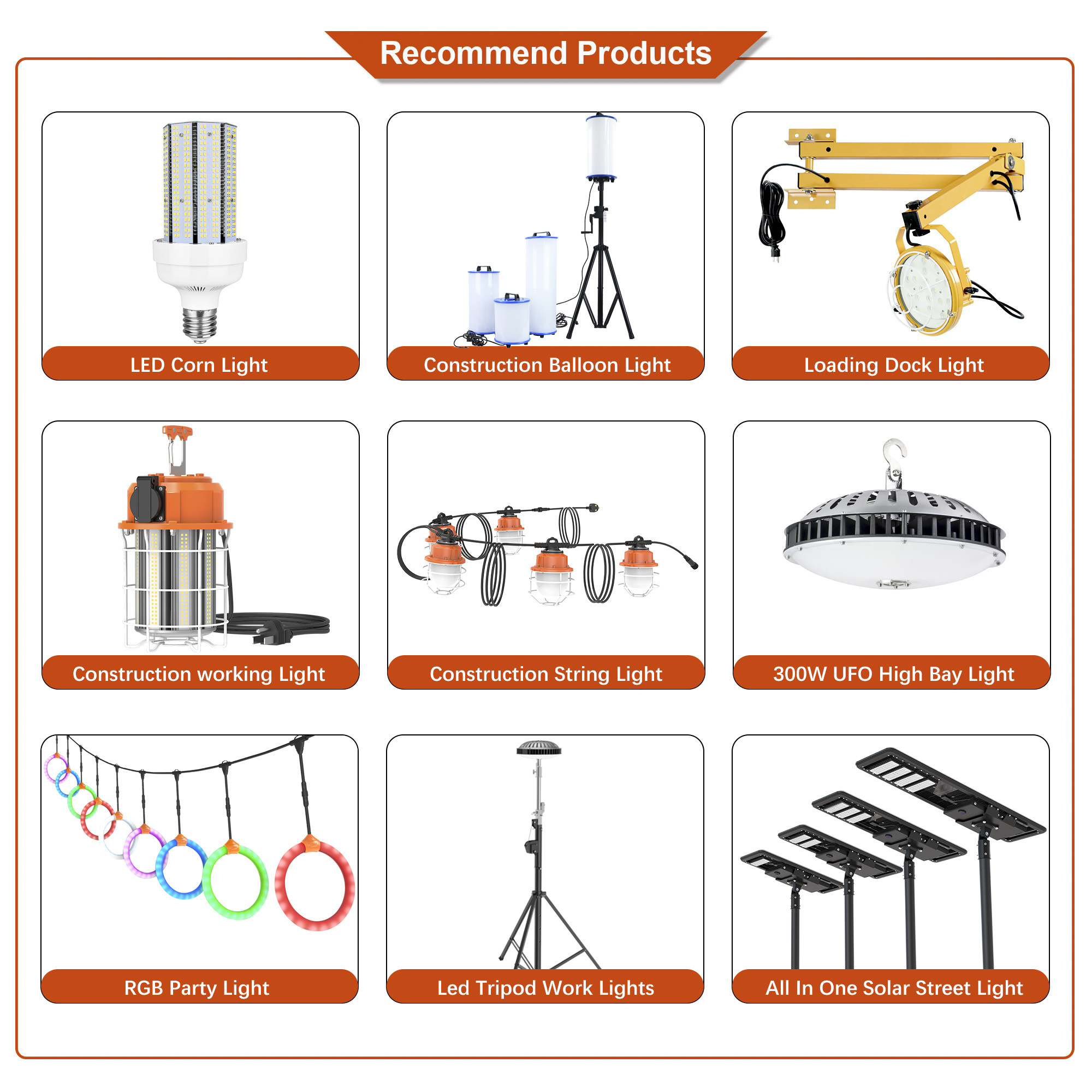 80w 120w 220w CE ETL led tripod work light telescopic stand led balloon light tower construction site light for Industrial use