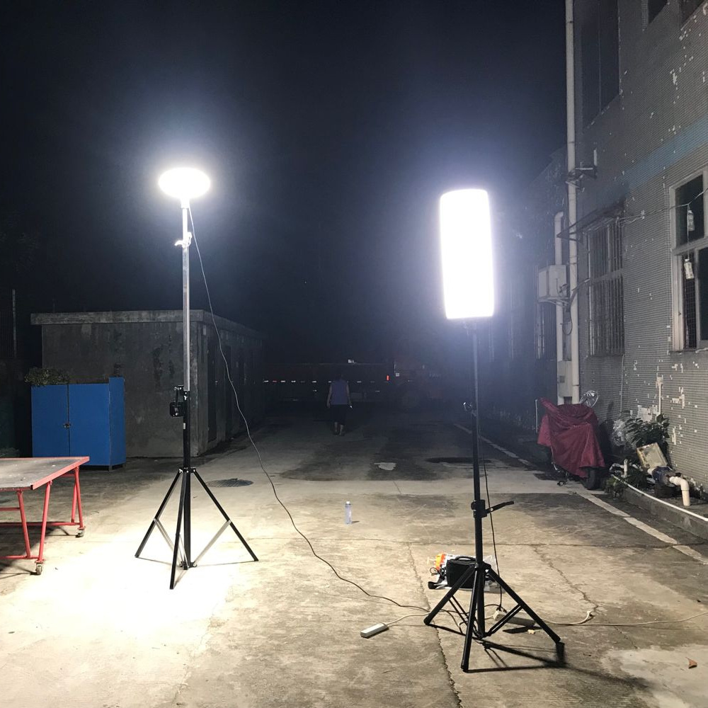 80w 120w 220w CE ETL led tripod work light telescopic stand led balloon light tower construction site light for Industrial use