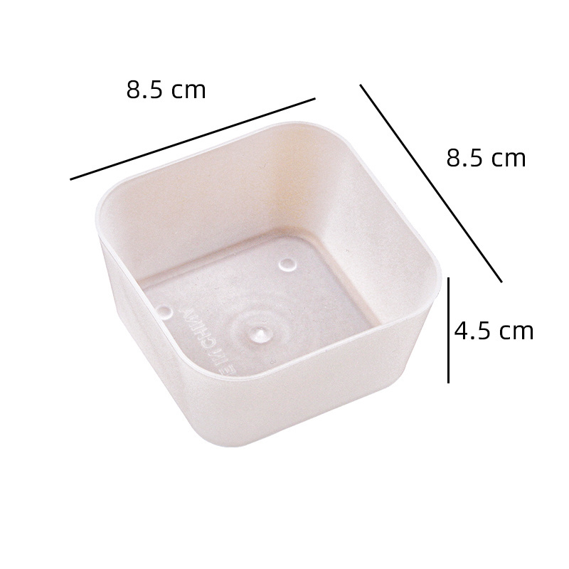 Square white plastic storage box desktop drawer sorting box cosmetics box, tableware box, wholesale