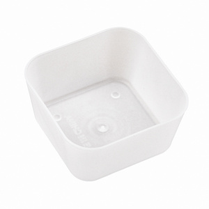 Square white plastic storage box desktop drawer sorting box cosmetics box, tableware box, wholesale