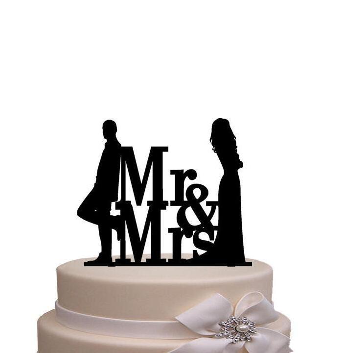 New Wedding Acrylic Wedding Cake Topper For Cake Decoration