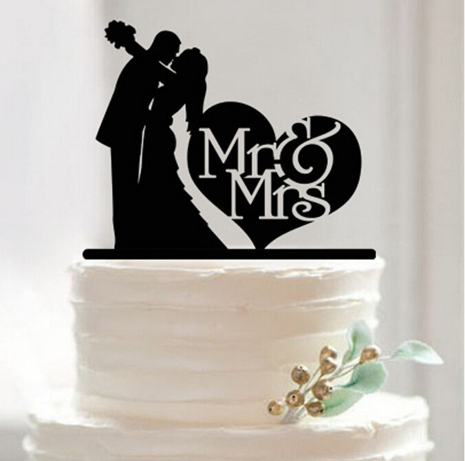 New Wedding Acrylic Wedding Cake Topper For Cake Decoration