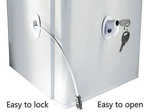 Baby Refrigerator Lock With 2 Keys Fridge Freezer Lock Child Proof Safety Lock