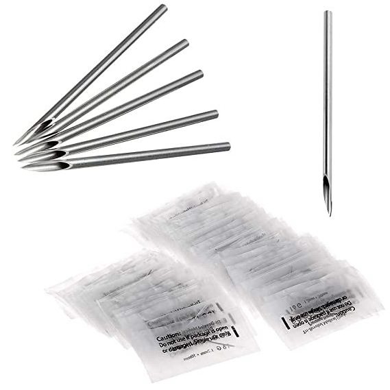 Factory Customize Individual Package Sterile Body Piercing Needles for Piercing Supplies Piercing Kit Body Piercing