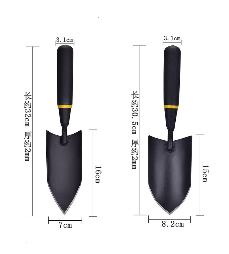 1pc Gardening Hand Spade Thicken Manganese Steel Shovel Garden Trowel Home Plant