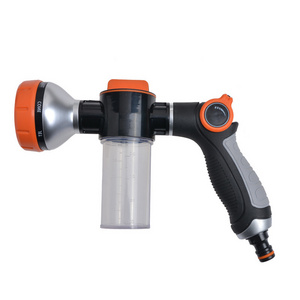 Premium High Pressure Hose Nozzle-Hose Sprayer with Bottle-Car Wash Foam Gun 8 Spray Pattern