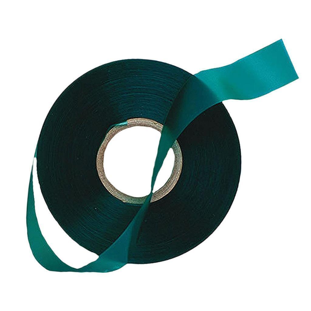 Stretch Tie Tape, 0.5 Inch Wide Stretch Tie Tape Garden Tie Tape Thick Plant Ribbon Garden Green Vinyl Stake for Indoor Outdoor