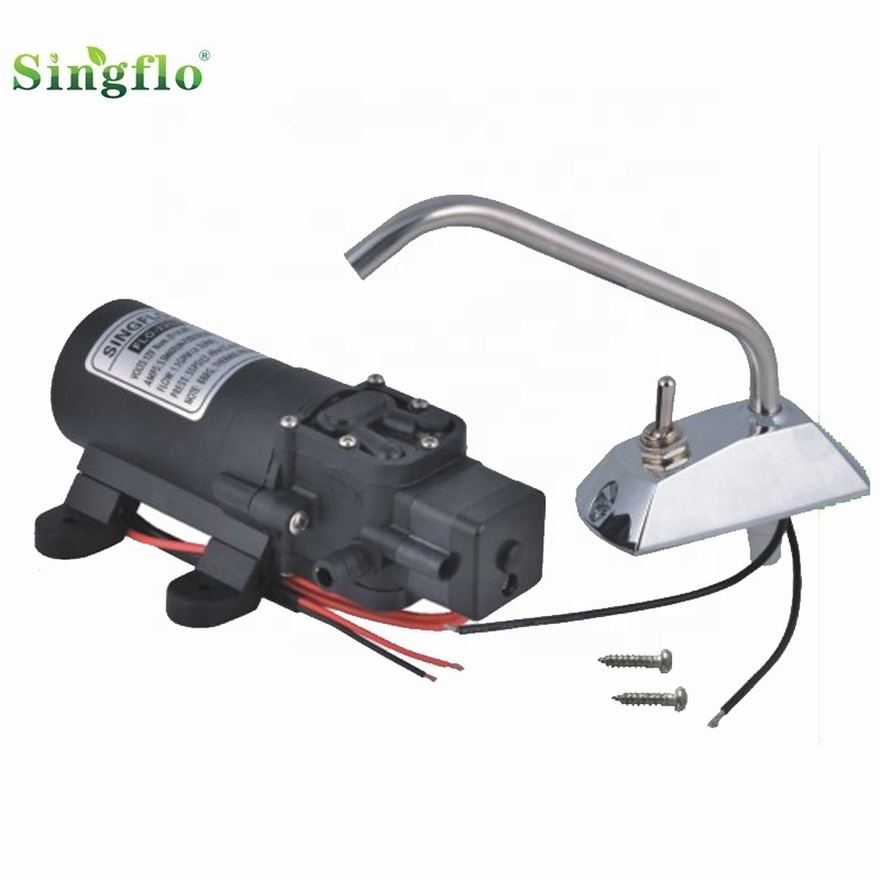 Singflo 12v dc water booster galley pump faucet