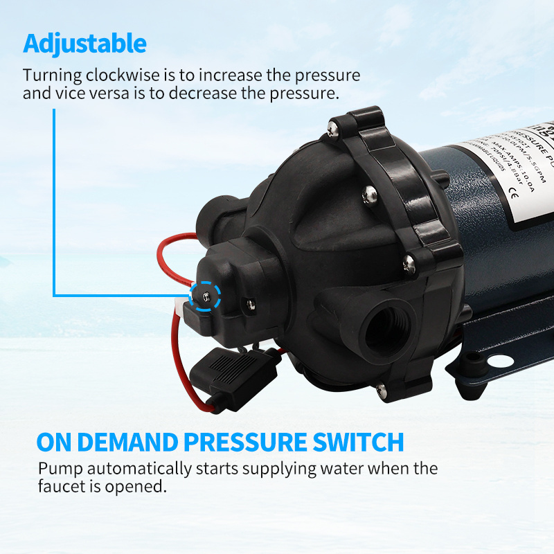 Singflo pumps manufacturer HY-55701T 12 volt pump 5.5GPM 20LPM high flow rate car washer deck pump