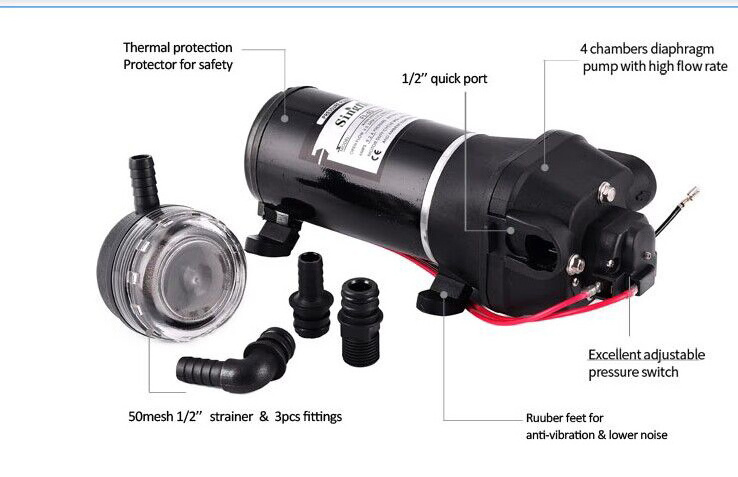 Singflo delivery use 12V flushing toilet pump/toilet water pump/ electric toilet pump