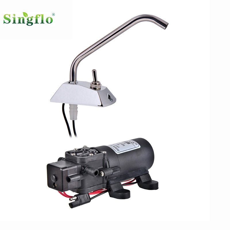 Singflo 12v Tap Faucet with switch for water galley pump/Boat/Caravan/Motorhome/RV