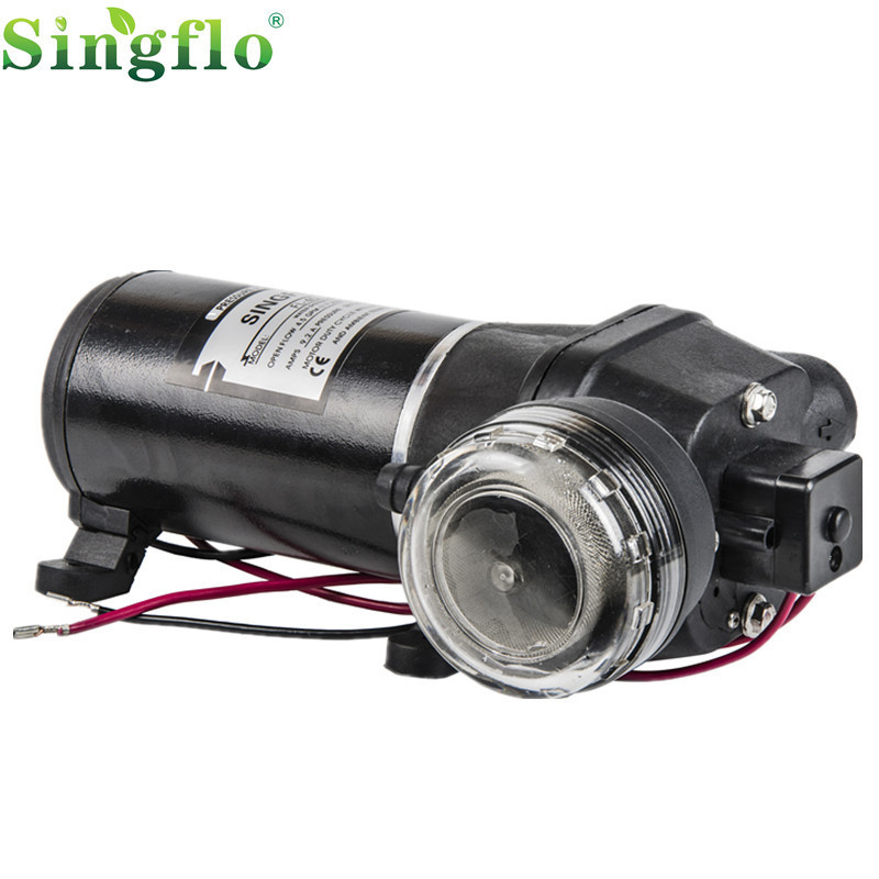 Singflo 12V &24V dc 17LPM 4.5 GPM FL-40  40 PSI high flow small electric rv dc diaphragm water pump for Marine