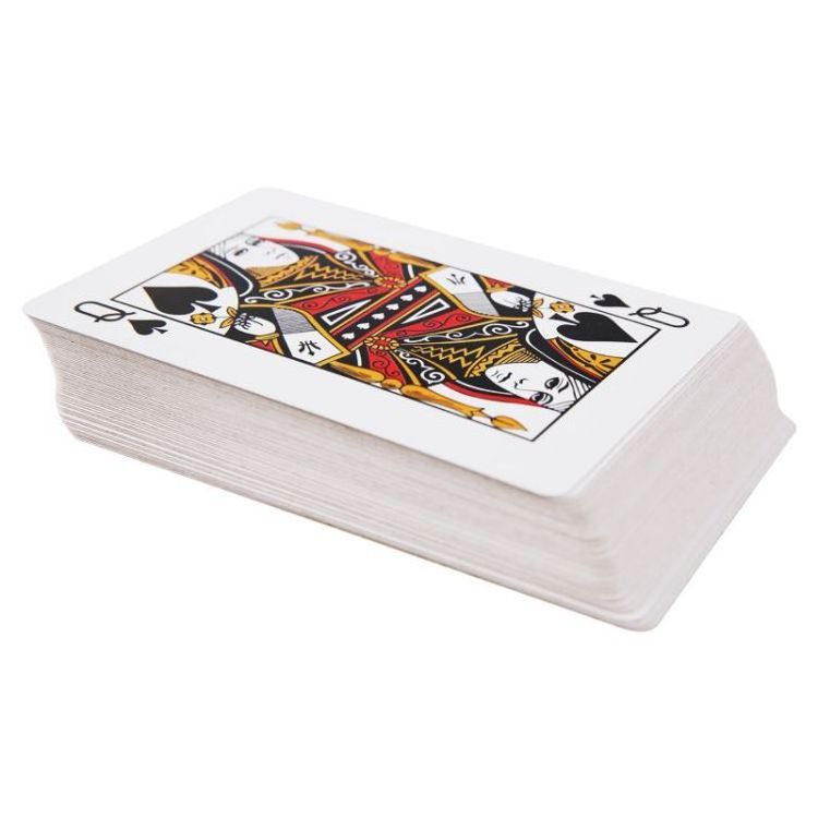 Customize printing jumbo poker playing cards with custom boxes on demand for advertising