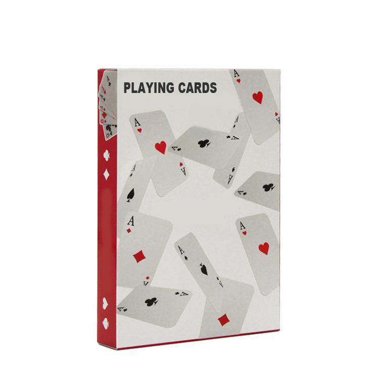 Customize printing jumbo poker playing cards with custom boxes on demand for advertising