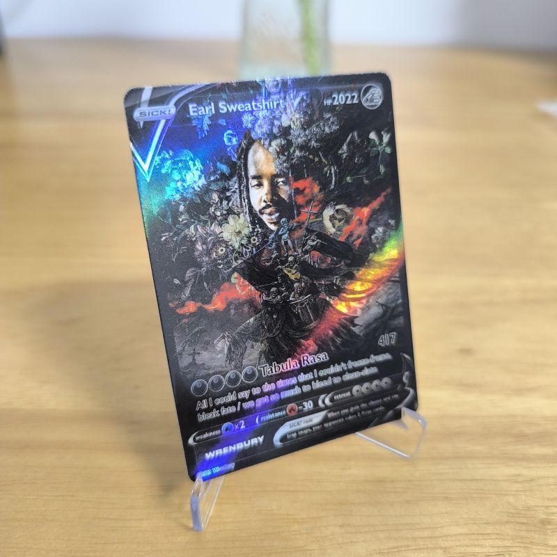 Foil trading cards maker custom holographic cards printing collection playing  football star cards